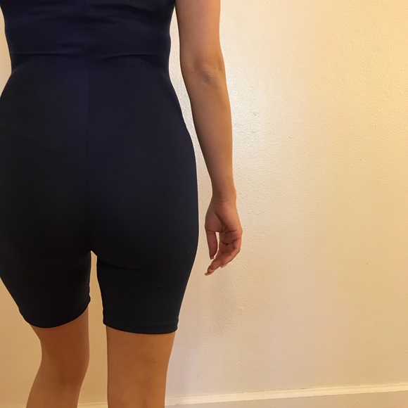 Kim Navy Cycle Short Jumpsuit - Picture 6 of 7